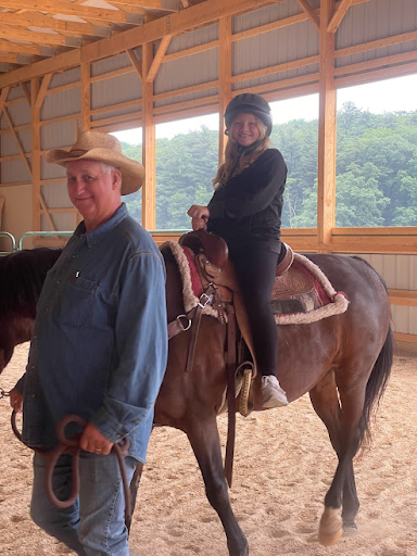 Kaylee riding a horse HORSE RIDING